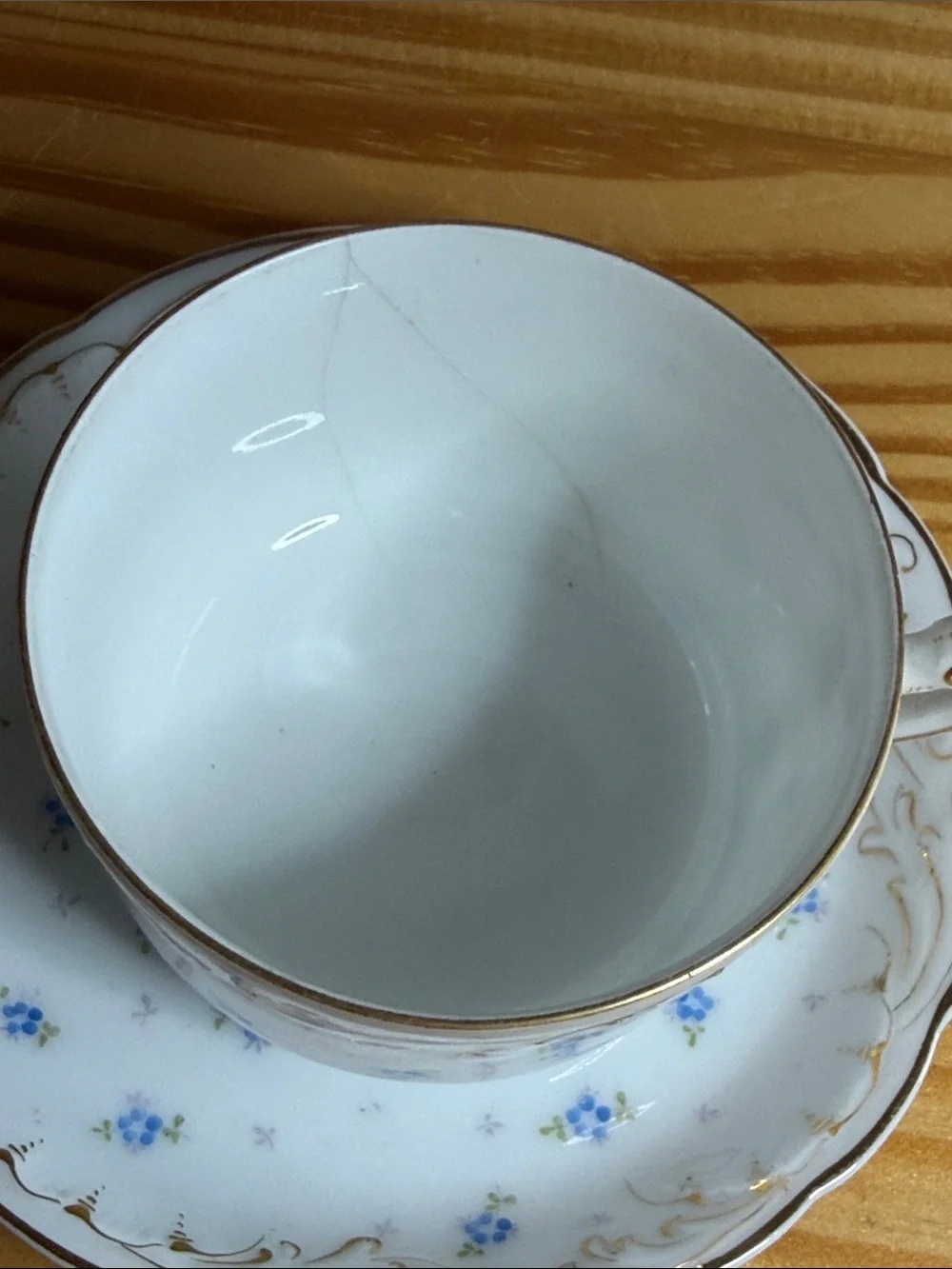 Antique Rosenthal RC Versailles Teacup Cracked AS-IS